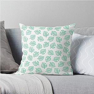 Animal Crossing Pillows - New Horizons Nook Inc. Pattern Throw Pillow RB3004