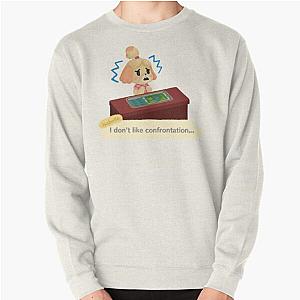 Animal Crossing Sweatshirts - Isabelle Doesn't Like Confrontation. Pullover Sweatshirt RB3004