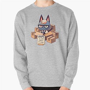 Animal Crossing Sweatshirts - Raymond in Boxes Cat Smug Villager, Animal Crossing, Kawaii Pullover Sweatshirt RB3004