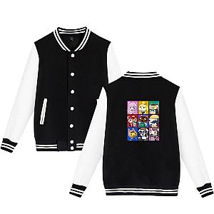 Animal Crossing Baseball Uniform Fleece Jacket - Streetwear Hip Hop Long Sleeve Jackets