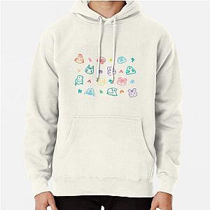 Animal Crossing Hoodies - Villager Characters New Horizons Pattern  Pullover Hoodie RB3004