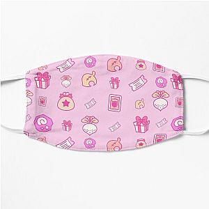 Animal Crossing Face Masks - Animal Crossing repeating pattern Flat Mask RB3004