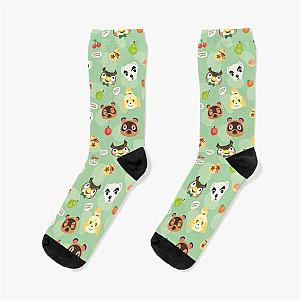 Animal Crossing Socks-Animal Crossing pattern Socks RB3004