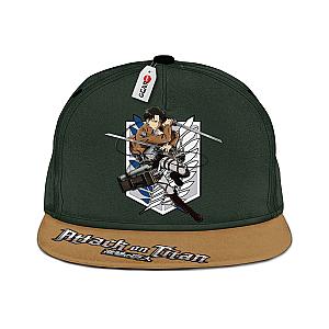 Captain Levi Ackerman Snapback Hat Custom Attack On Titan Anime Hat GOTK2402