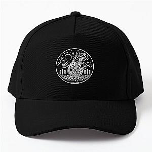 Howl's moving castle - white outline Baseball Cap RB0403