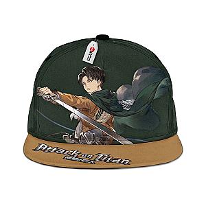 Levi Ackerman Snapback Hat Custom Attack On Titan Hat GOTK2402