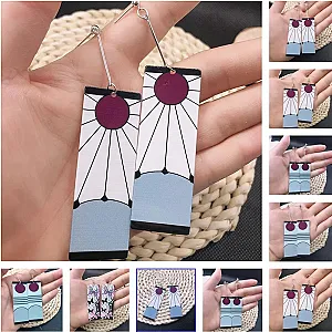 Demon Slayer Acrylic Earrings Gothic Style Kamamon Tanjiro Ear Dangle Jewelry Gift Anime Jewelry Kimetsu No Yaiba Earrings
