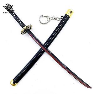 Cosplay Anime Bleach Weapon Getsuga Tenshou Blade Hollow Weapon Small Metal Replica