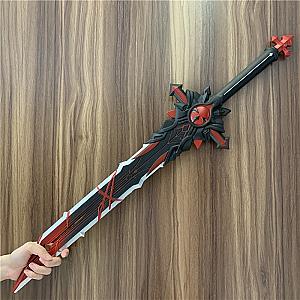 Genshin Impact Sword The End Of The Wolf Sword Diluc Sword Cosplay Weapon Props Safety PU Wolf's Gravestone Sword