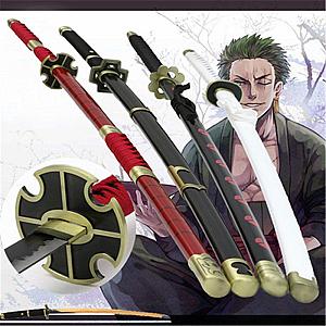 Cosplay Roronoa Zoro Qiu Shui Three-knife Ghost Cut Ver Xue Zou Prop 104cm Katana AL2502