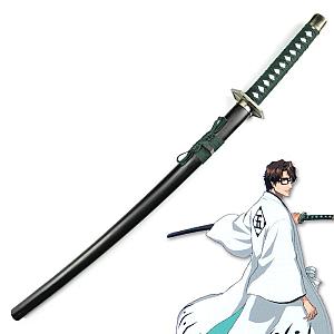 Cosplay Anime Bleach Zanpakutou weapon Aizen Sousuke Kyoukasuigetsu Katana AL2502