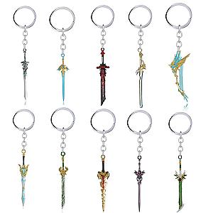 Genshin Impact Katanas - 6cm Anime Genshin Impact Game Cosplay Weapons Keychain Accessories Gift