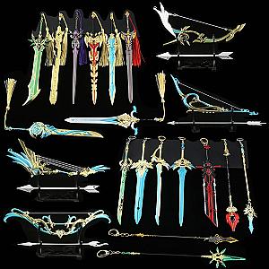 Genshin Impact Katanas - Genshin Impact Weapons Keychains Cosplay Swords Keyrings Holder