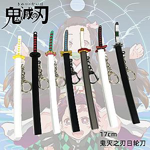 Demon Slayer Katanas - Mini Anime Demon Slayer Sword Keychain Cosplay Katana Weapons Toys