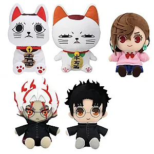 24CM Anime Dan Da Dan Plush Doll Turbo-Granny Cute White Cat Plush Statue Doll Collection Toy Christmas Birthday Kid Gift