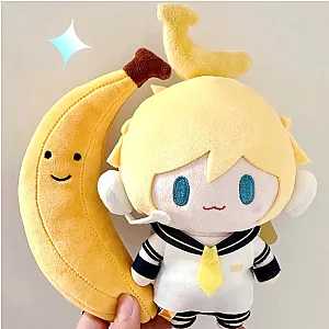 Hatsune Miku Plush Toys Keychain Kagamine Len Rin Backpack Charm Anime Peripheral Cute Stuffed DollBag Decoration Birthday Gifts