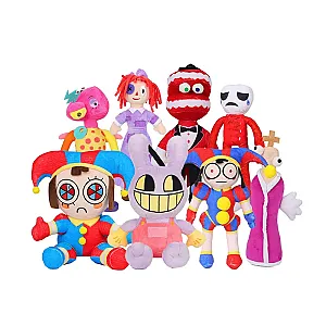 Anime Plush Toys Amazing Digital Circus Clown Rabbit Plush Dolls Cute Cartoon Periphery Soft Stuffed Kids Adults Christmas Gifts