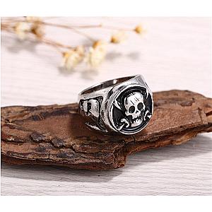 One Piece Rings Silver Plated Pirates Skull AP2302 Offical Merch