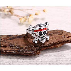 One Piece Ring - Silver Plated Skull Logo AP2302 Offical Merch