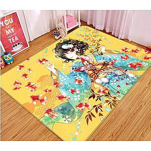 3D Goldfish Girl 1552 Anime Non Slip Rug Mat Official Store YYA1612