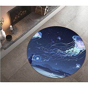 3D Jellyfish Boy 1988 Anime Non Slip Rug Mat Official Store YYA1612