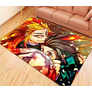 Demon Slayer Rugs - 3D Kimetsu No Yaiba 1198 Anime Non Slip Rug Mat Official Store YYA1612