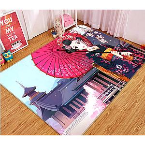 3D Cherry Blossom Girl 1550 Anime Non Slip Rug Mat Official Store YYA1612