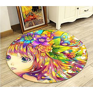 3D Flower Season Girl 1983 Anime Non Slip Rug Mat Official Store YYA1612