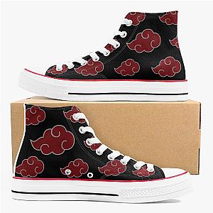 Naruto Shoes - Akatsuki Naruto Premium High-Top White Canvas Shoes Official Store AS0612