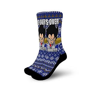 Vegeta Over 9000 Socks Ugly Dragon Ball Anime Socks Gift Idea GAS1801