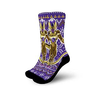 Golden Frieza Socks Ugly Dragon Ball Anime Socks Gift Idea GAS1801