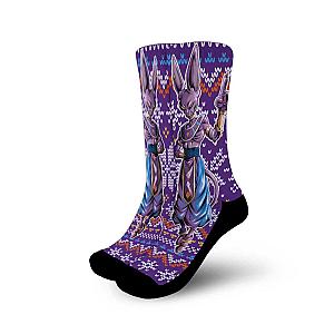 Beerus Socks Ugly Dragon Ball Anime Socks Gift Idea GAS1801