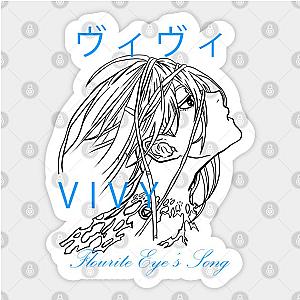 Vivi Fluorite Eyes Song Anime Typography Japan Streetwear Style Sticker TP0401