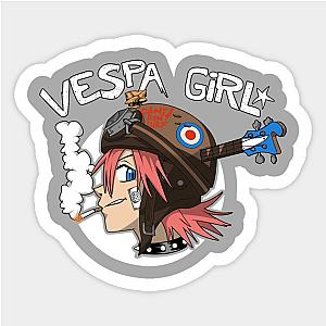 Vespa Girl V2 Sticker TP0401