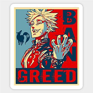 Seven Deadly Sins Anime Ban Greed Sticker TP0401