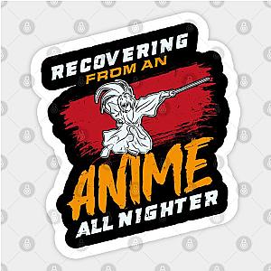 Recovering From An Anime All Nighter Sticker TP0401