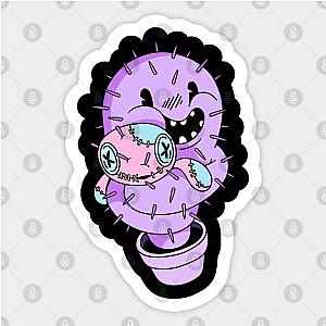 Pastel Goth Cactus and Voodoo Doll Anime Japanese Sticker TP0401