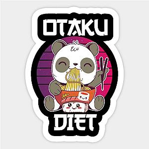 Otaku Diet Panda Ramen Sushi Anime Manga Cosplay Sticker TP0401