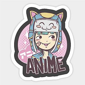 Meow Anime Cat Girl Sticker TP0401