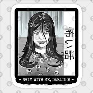 Lets take a Bath dark Anime Sticker TP0401