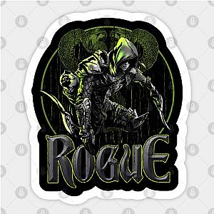 Elven Rogue Assasin Fantasy Class Dungeons Crawler RPG Sticker TP0401