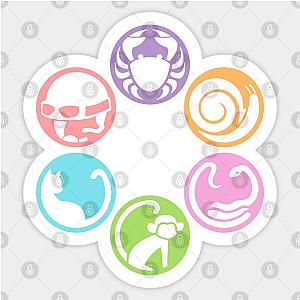 Bakemonogatari girls (Monogatari Series) icons (Shinobu Helmet ver.) Sticker TP0401