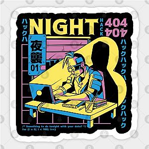 Cyberpunk Hacker Anime Boy Sticker TP0401