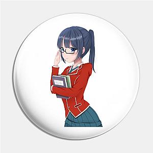 Anime girl with glasses Pin TP0501