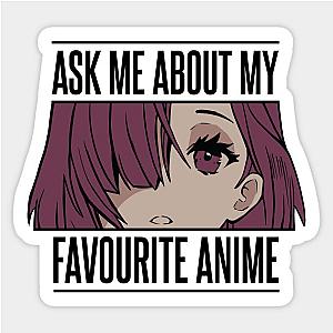 Ask me about my favourite anime Sticker TP0401