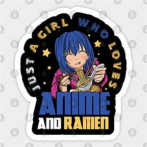 Anime Girl Otaku Ramen Sticker TP0401