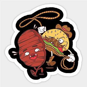 Anime Buger Cowboy Gift Ideas Sticker TP0401