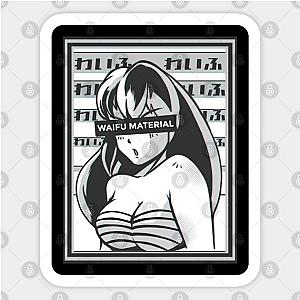 Anime Waifu Material Funny Manga Girl Sticker TP0401