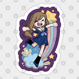 Anime Sailor Girl Leaping to the Stars Sticker TP0401