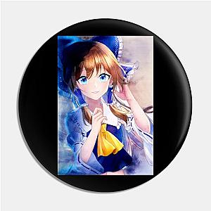 Blue Reimu Anime Watercolor Pin TP0501